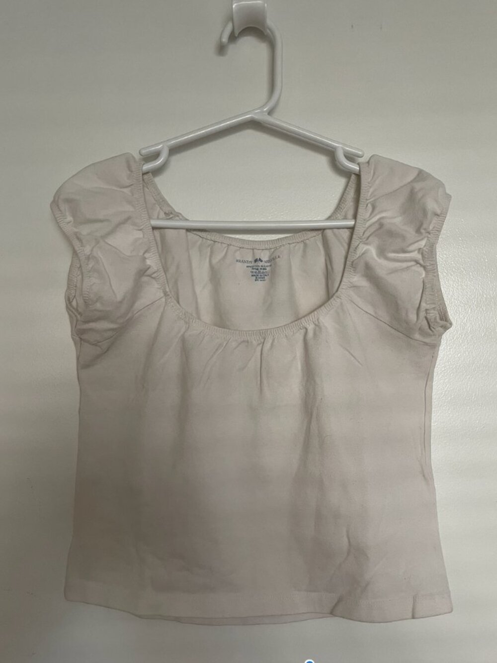Brandy Melville White Cropped Top